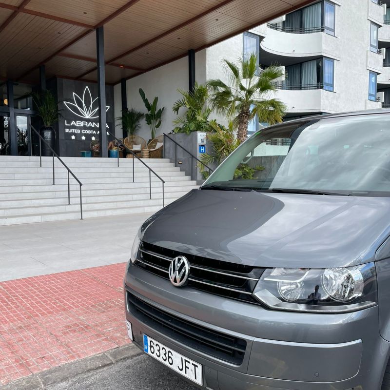 a car parked in a parking lot